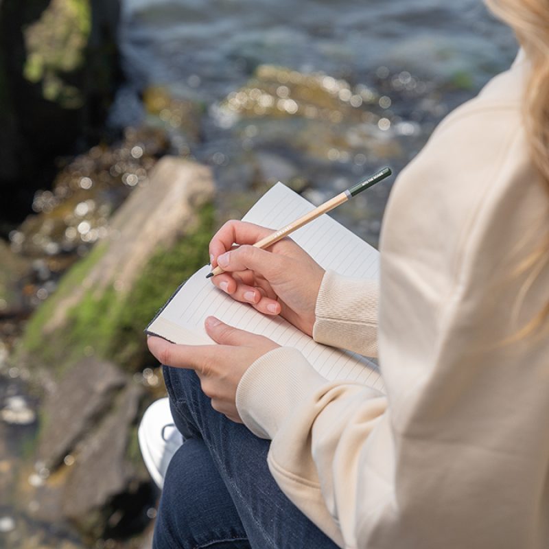 journalling outdoors